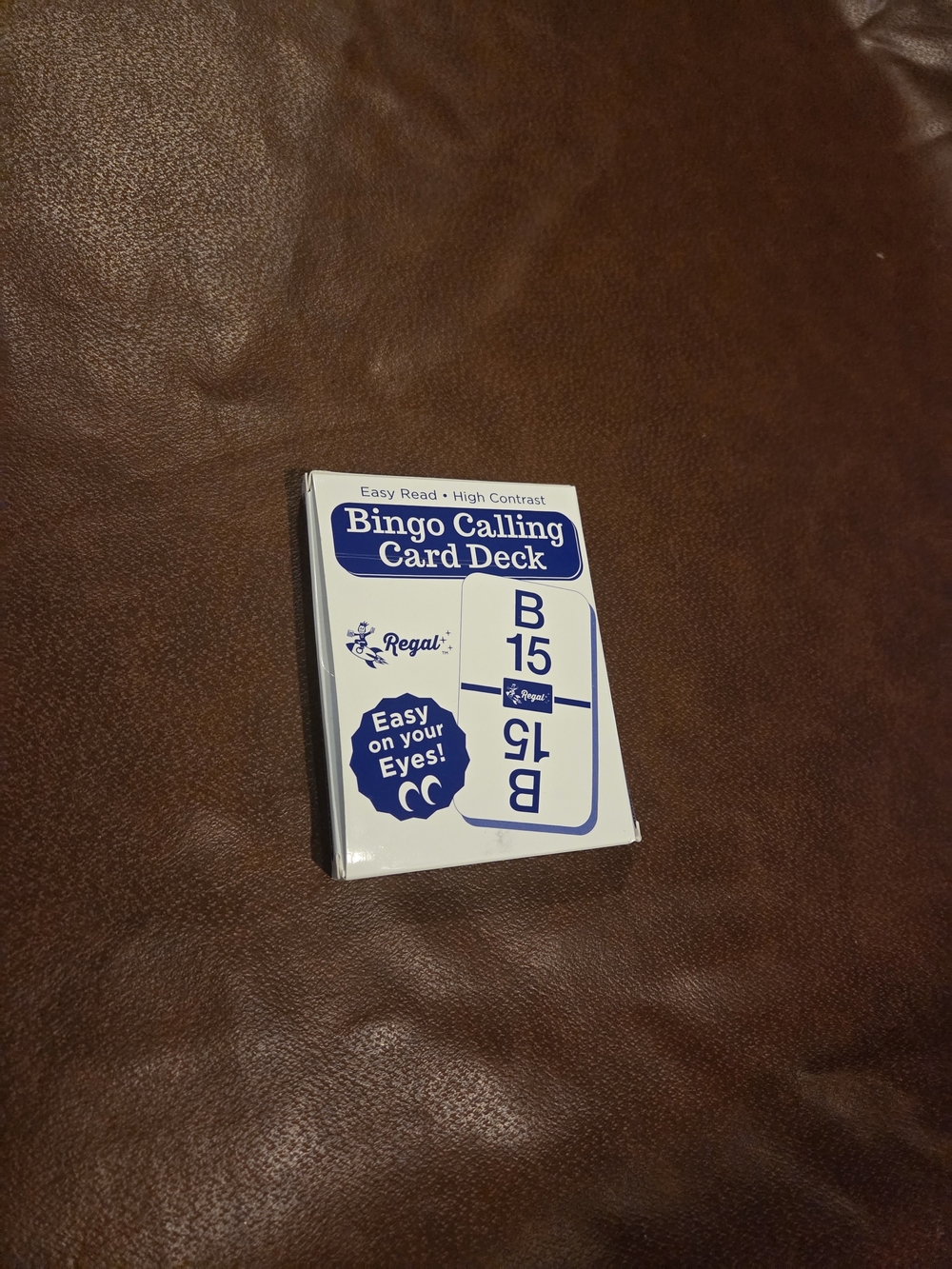 Bingo Calling Card Deck - White and Blue